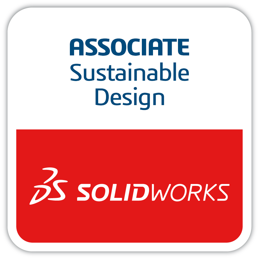 Logo for the SolidWorks Sustainable Design certification