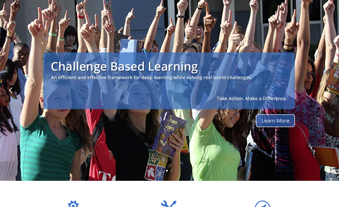Screenshot of the CBL homepage