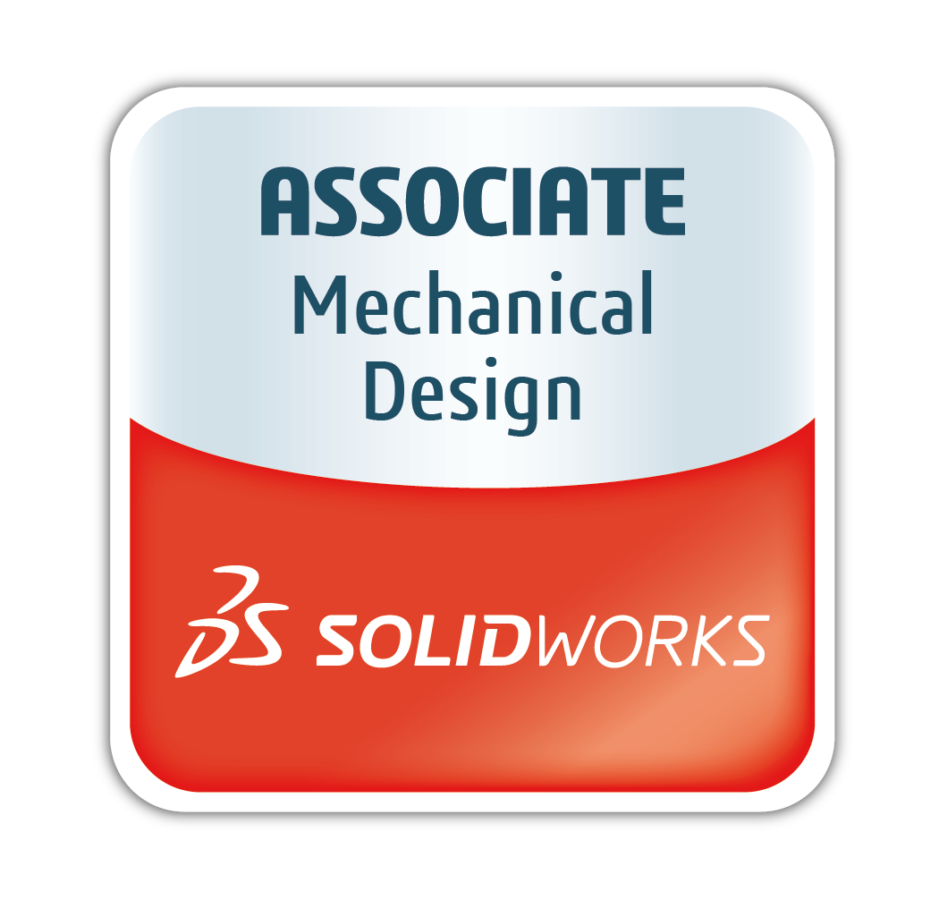 Logo of the Certified SolidWorks Associate for Mechanical Design